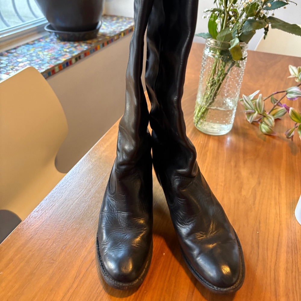 Frye Melissa black, tall boots